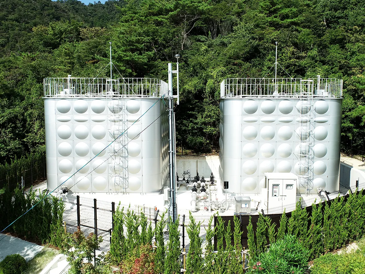 鷲林寺南配水槽・中継場更新工事